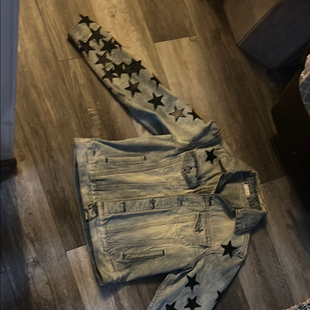 MNML Denim Star-Patterned Jacket - Picture 2 of 6